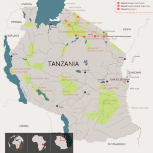 Map of Treasures of Tanzania