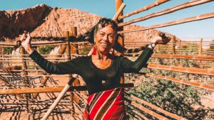 A smiling Veronica Poblete, Landscape Architect at Alto Atacama