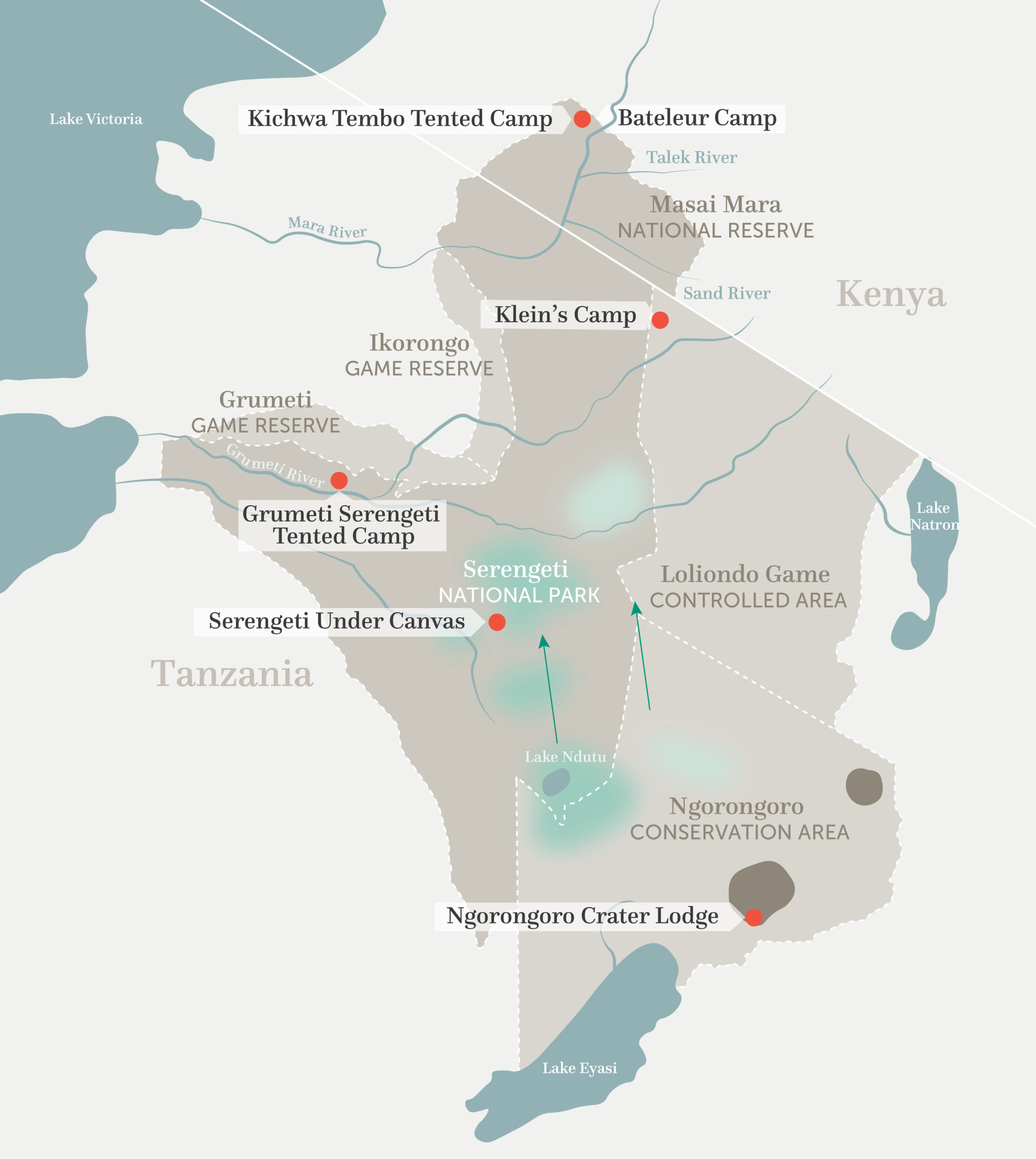 Map Of Serengeti And Masai Mara Finding The Great Migration | Serengeti | Mara | Andbeyond