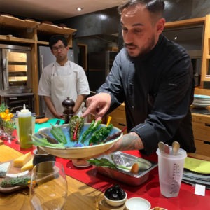 Executive chef Damian gives an intimate cooking lesson at Vira Vira in Chile