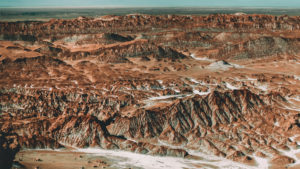 View from hike in Valley of the Moon in Chile's Atacama Desert