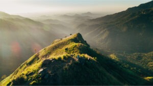 Panoramic views from Little Adam's Peak in Sri Lanka