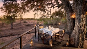 Family Suite Outdoor Dining at Ngala Safari Lodge