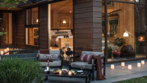 A modern and stylish outdoor guest area at andBeyond Vira Vira