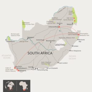 map of south africa philanthropic journey