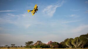 Segera Retreat Bush Camp famous yellow biplane