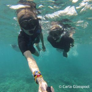 Snorkling by carla glasspool