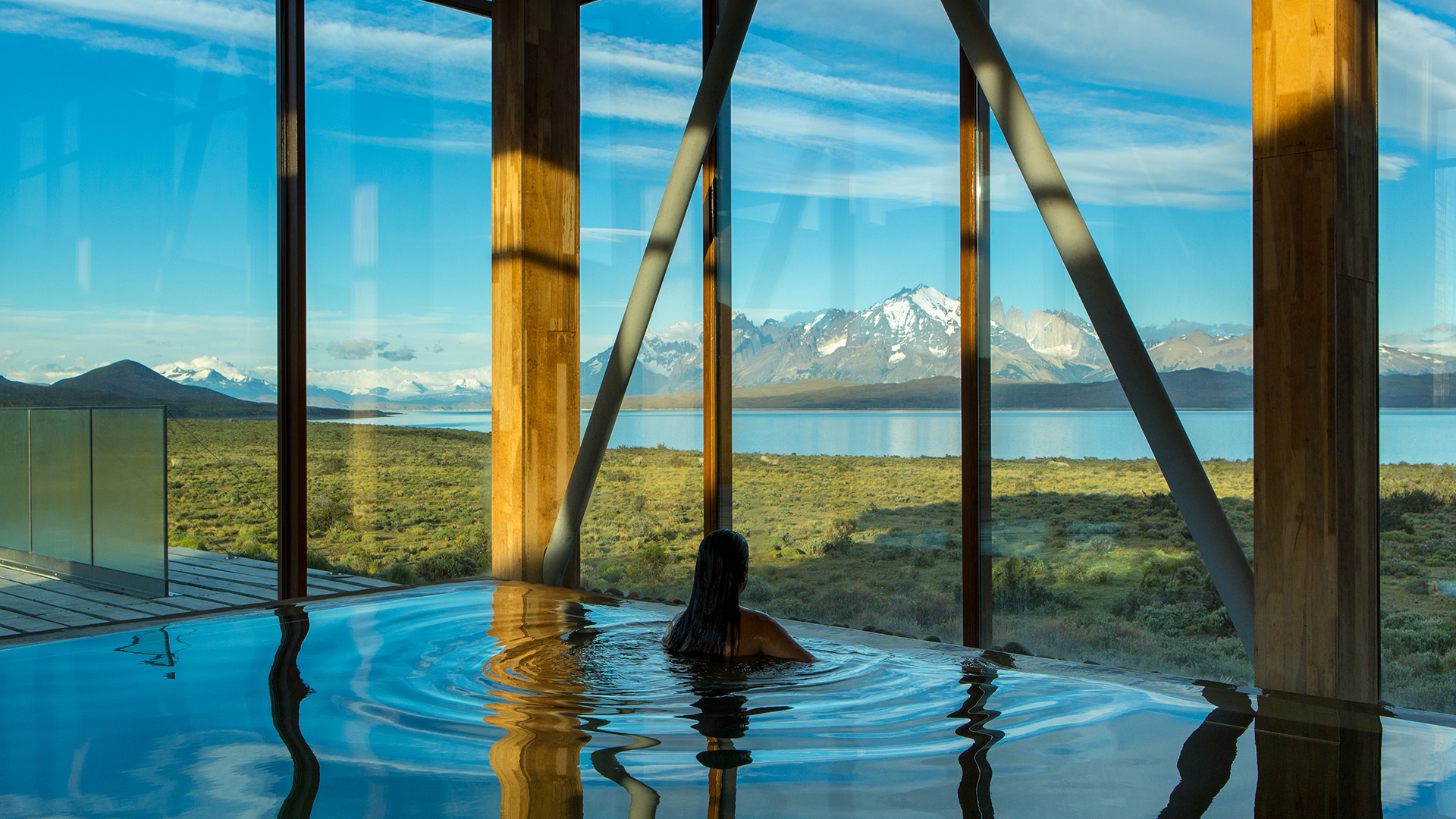 Sparkling Pool at Tierra Patagonia Hotel and Spa