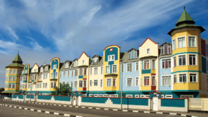 colourful houses in Swakopmund Namibia