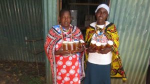 resourceful Maasai Women collecting clean water