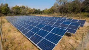 a solar photovoltaic pv power plant at andbeyond sandibe in the okavango delta