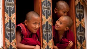 bhutan yoga uma como paro child monk monasstery