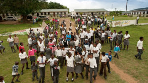 children at nkomo school