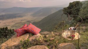 Crater view in ngorongoro crater