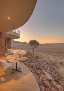 dining area at andbeyond sossusvlei desert lodge