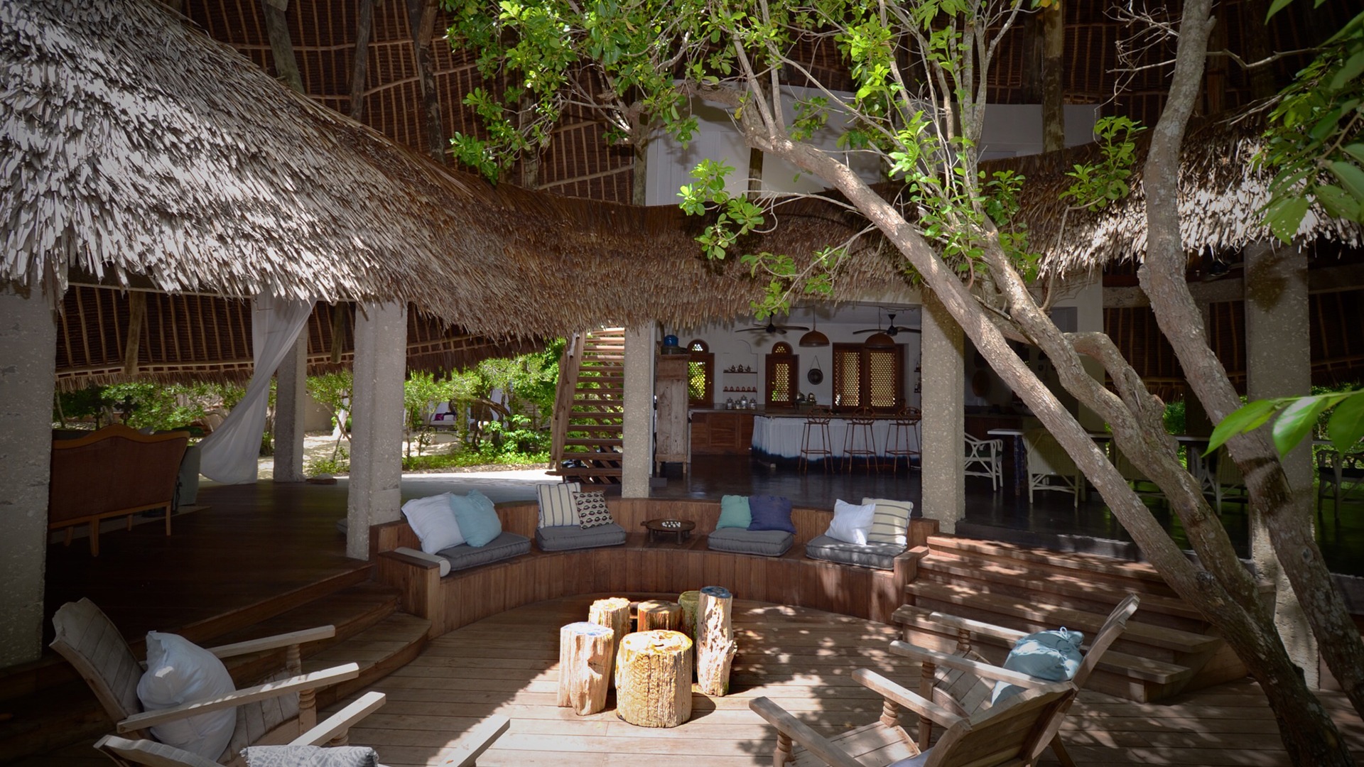 guest lounge area at andbeyond vamizi casa marjani