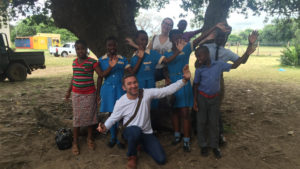 guests at andbeyond phinda teaching community kids crafts