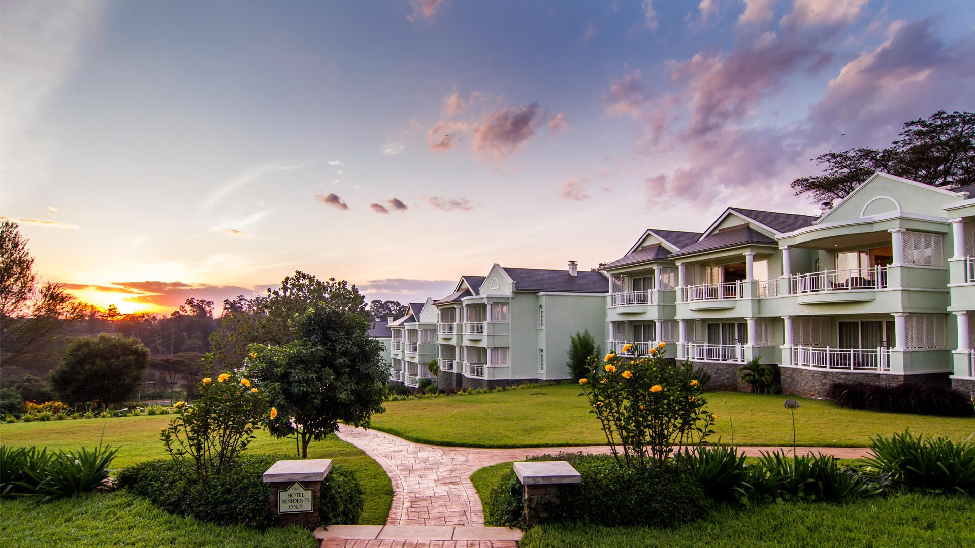 hemingways nairobi in kenya at sunset
