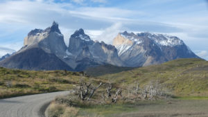 peaks of torres del paine in south america